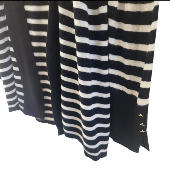 White House Black Market WHBM Striped Open Cardigan Rayon Womens Size Small - Picture 6 of 6